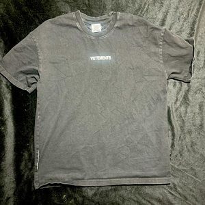 Vetements tee shirt black